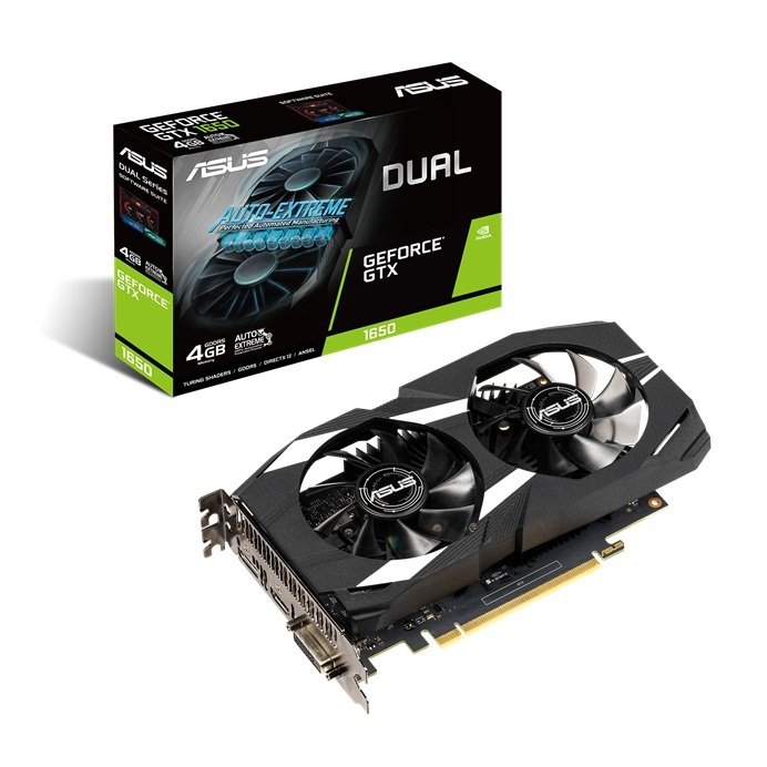 ASUS Dual GeForce® GTX 1650 OC edition 4GB GDDR5 is your ticket into PC gaming.