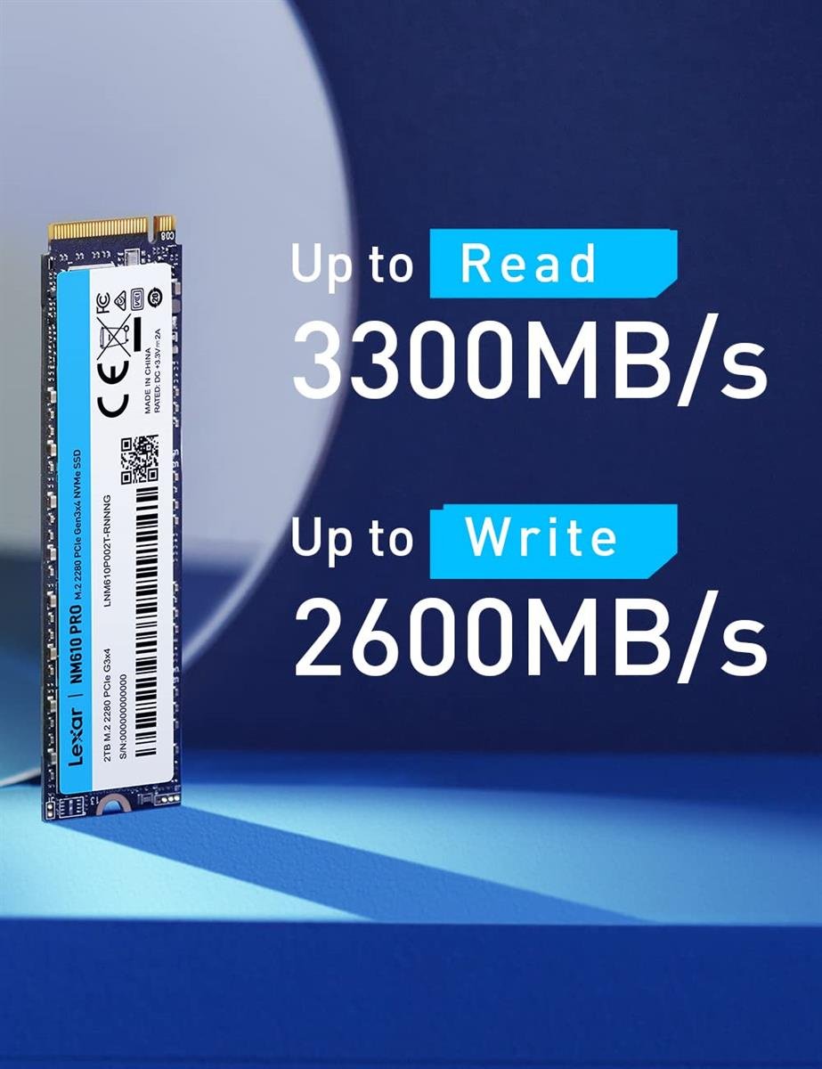 Lexar NM610 Pro 2TB NVMe M.2 SSD
