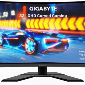 Gigabyte G32QC-A 31.5" VA QHD Curved 165Hz Gaming Monitor