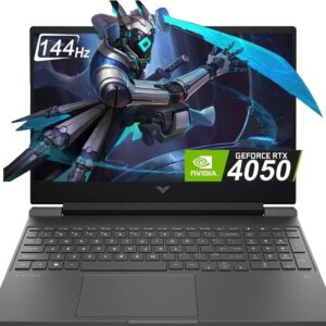 HP Victus 15-FA2701WM Gaming Laptop 13th Gen Core i5-13420H, 16GB DDR4, 512GB SSD, NVIDIA RTX 4050 6GB Graphics, Backlit Keyboard, 15.6" FHD IPS 144Hz, Windows 11 Home, Mica Silver