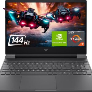HP Victus 15-FB2772ND Gaming Laptop AMD Ryzen 7-8845HS, 16GB DDR5, 1TB SSD, NVIDIA RTX 4060 8GB Graphics, 15.6" FHD IPS 144Hz, Windows 11 Home, Mica Silver