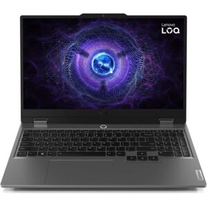 Lenovo LOQ 15IRX9 Gaming Laptop 13th Gen Core i5-13450HX, 12GB DDR5, 512GB SSD, NVIDIA RTX 3050 6GB Graphics, 15.6" FHD IPS 144Hz, DOS, Luna Grey