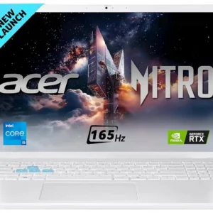 Acer Nitro Lite NL16-71G-55JR Gaming Laptop 13th Gen Core i5-13420H, 16GB DDR5, 512GB SSD, NVIDIA RTX 3050 6GB Graphics, 16" WUXGA IPS 165Hz, Windows 11 Home, Pearl White, 1 Year Official Local Warranty