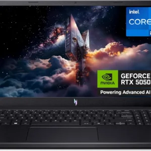 Acer Nitro V15 ANV15-52-769M Gaming Laptop 13th Gen Core i7-13620H, 16GB DDR4, 512GB SSD, NVIDIA RTX 5050 8GB Graphics, 15.6" FHD IPS 165Hz, Windows 11 Home, Black, 1 Year Official Local Warranty