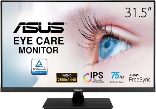 Asus VP32AQ 31.5″ WQHD (2560 x 1440) IPS 75Hz Monitor