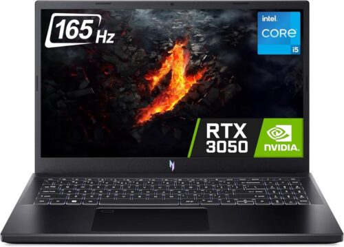 Acer Nitro V 15 ANV15-51-50FA Gaming Laptop 13th Gen Core i5-13420H, 16GB DDR5, 512GB SSD, NVIDIA RTX 3050 6GB Graphics, 15.6″ FHD IPS 165Hz, Windows 11 Home, Black, 1 Year Official Local Warranty