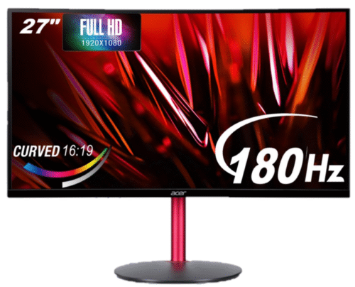 Acer Nitro XZ270 S3 27″ FHD 180Hz Curved Gaming Monitor
