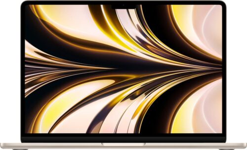 Apple Macbook Air 13″ MC7W4 Laptop Apple M2 Chip, 16GB Ram, 256GB SSD, 13.6 inch Liquid Retina display, mac OS, Starlight