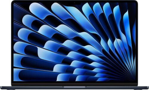 Apple Macbook Air 15.3″ MRYU3 Apple M3 Chip, 8-core CPU & 10-core GPU, 8GB unified memory, 256GB SSD, 15.3-inch Liquid Retina Display, mac OS, Midnight