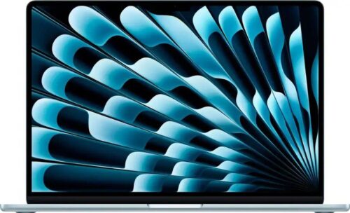 Apple Macbook Air 15″ MC7C4 Laptop Apple M4 Chip, 10 core CPU, 10 core GPU, 16GB Ram, 512GB SSD, 15.3″ Liquid Retina display, mac OS, Sky Blue