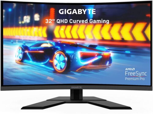 Gigabyte G32QC-A 31.5″ VA QHD Curved 165Hz Gaming Monitor