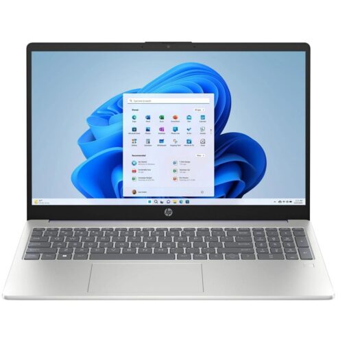 HP 15-FD0131WM Laptop Intel Core i3 N305, 8GB DDR4, 256GB SSD, Intel Iris Xe Graphics, 15.6″ FHD IPS, Windows 11 Home, Natural Silver