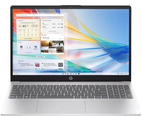 HP 15-FD0215DX Laptop 13th Gen Core i5-1334U, 16GB DDR4, 512GB SSD, Intel Iris Xe Graphics, 15.6″ FHD Touchscreen, Windows 11 Home, Silver