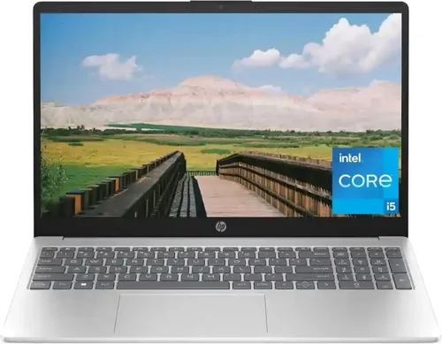HP 15-FD0647TU Laptop 13th Gen Core i5-1334U, 8GB DDR4, 512GB SSD, Intel Iris Xe Graphics, 15.6″ FHD, Windows 11 Home, Silver
