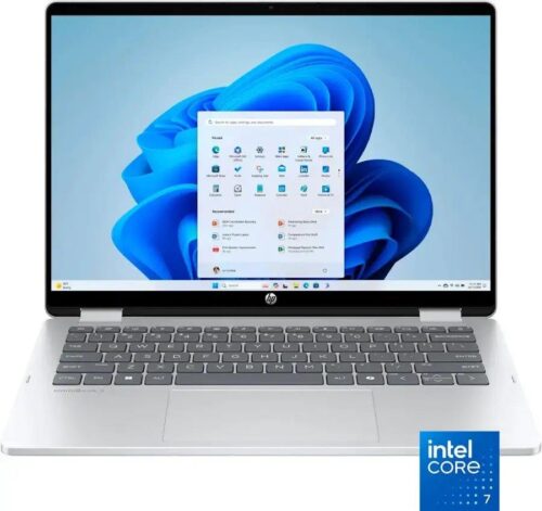 HP OmniBook 5 Flip 14-FP0023DX 2 in 1 14″ 2K Touch Laptop Intel Core 7-150U, 10 core CPU, 16GB DDR5, 512GB SSD, Integrated Intel Graphics, 14″ FHD+ Touch Screen, Windows 11 Home
