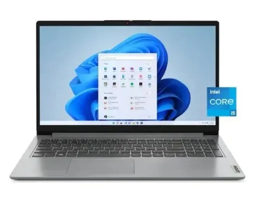 Lenovo Ideapad 1 15IRU7 Laptop 13th Gen Core i5-1335U, 8GB DDR4, 256GB SSD, Integrated Intel Iris Xe Graphics, 15.6″ FHD Display, Windows 11 Home, Cloud Grey